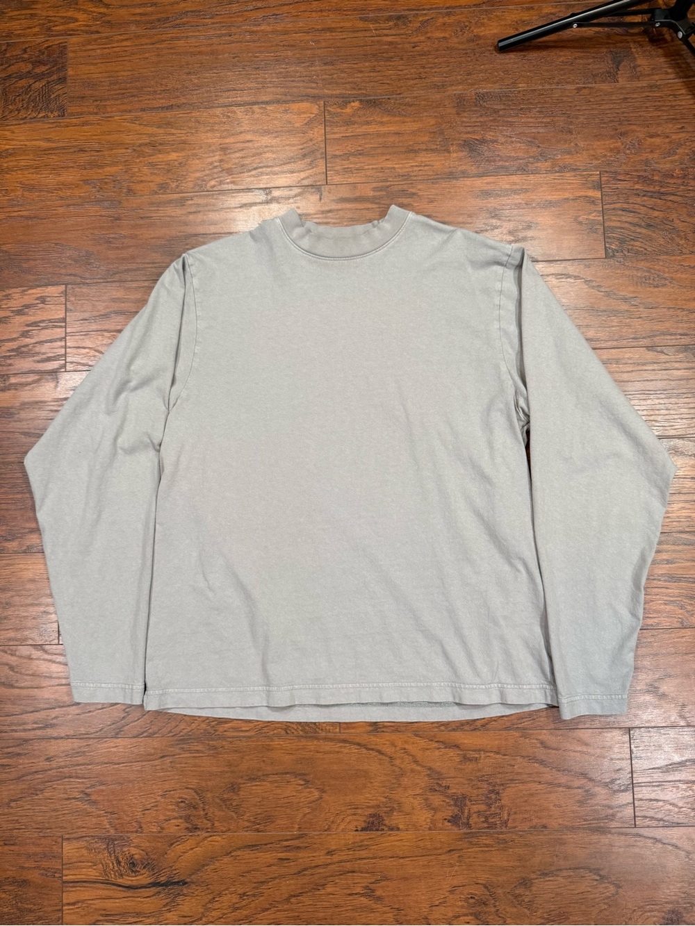 Yeezy GAP Long-Sleeve Crewneck Shirt - Light Gray